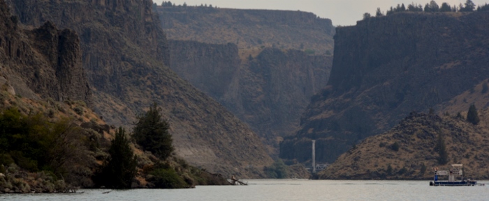 the basalt cliffs